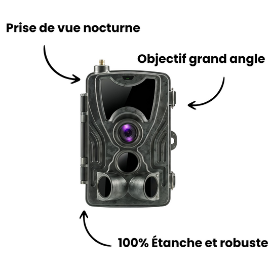 Caméra de chasse InfraWild 4K GSM Infrarouge 940nm IP66
